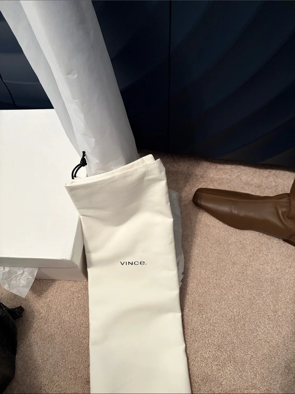 New With Tags Vince Nissa Wheat Over-The-Knee Leather Boots Size 11